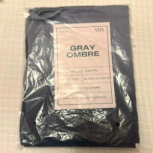 NWT Vela Scarves Gray Ombre Silk chiffon hijab scarf standard